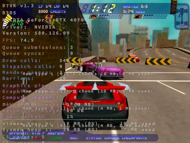 D7VK 1.3 版本新增对 Vulkan 平台上 Direct3D 5 的支持