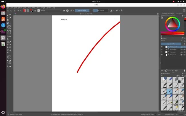 Krita 6.0 Beta 版发布，支持 Qt6 和 Wayland 色彩管理