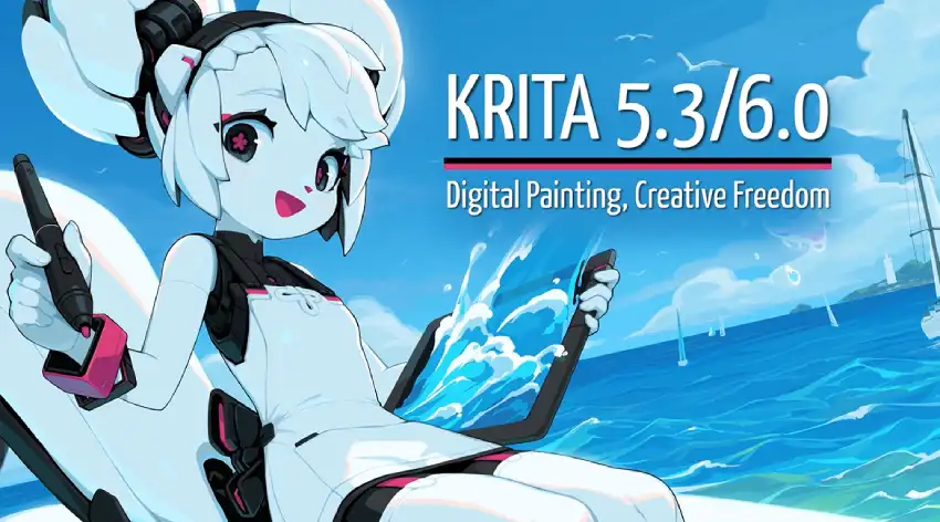 Krita 6.0 发布，支持 Qt6 和更好的 Wayland 支持
