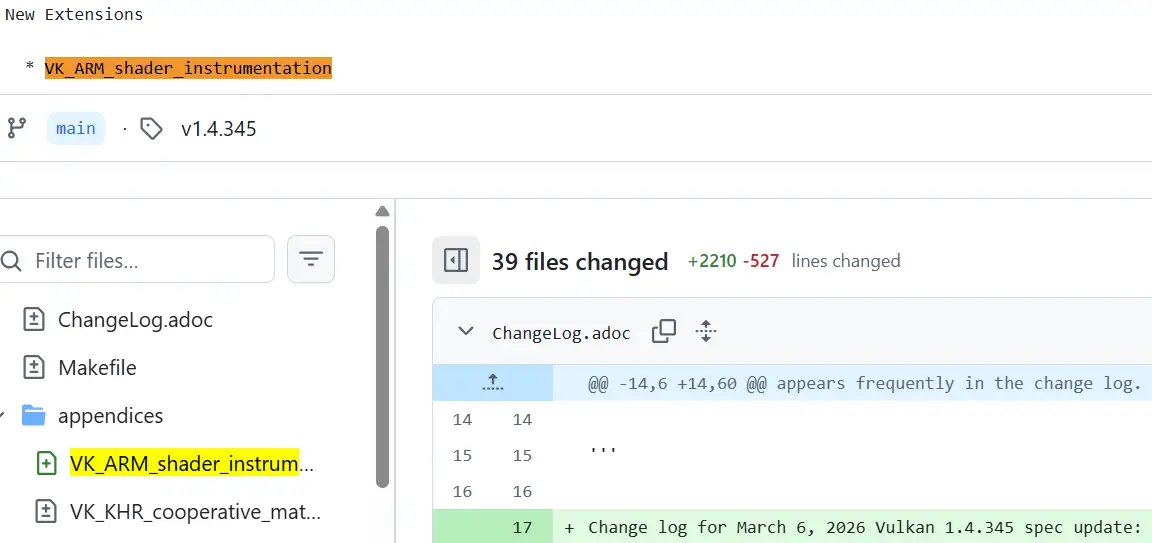 Vulkan 1.4.345 发布，新增 ARM 着色器检测扩展