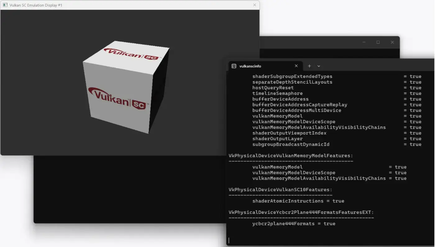 Vulkan SC SDK 发布：面向 Vulkan 安全关键型开发的集成工具链