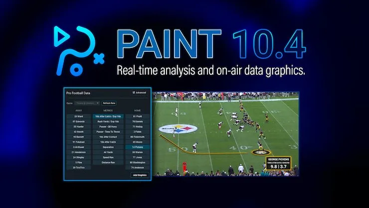 Chyron推出PAINT 10.4，助力数据驱动型体育故事讲述