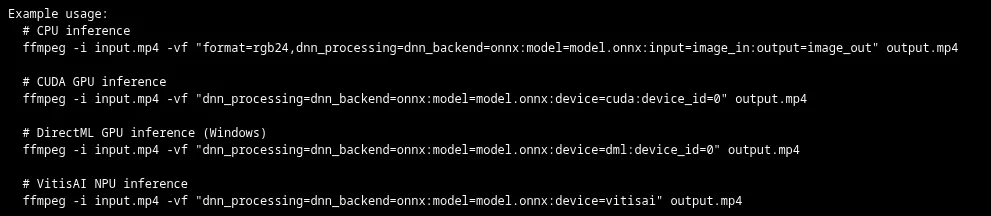 AMD 为 FFmpeg DNN 滤镜贡献了 ONNX 运行时后端
