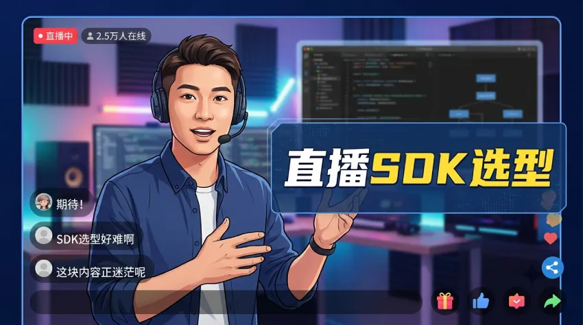 2026 年国内外主流直播 SDK 的功能、价格和生态横向对比