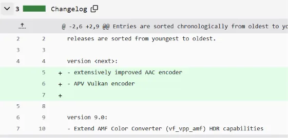 FFmpeg 推出 Vulkan APV 编码器
