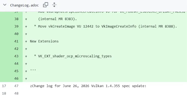 Vulkan 为 OCP 的微扩展 MX 格式添加扩展，以帮助机器学习