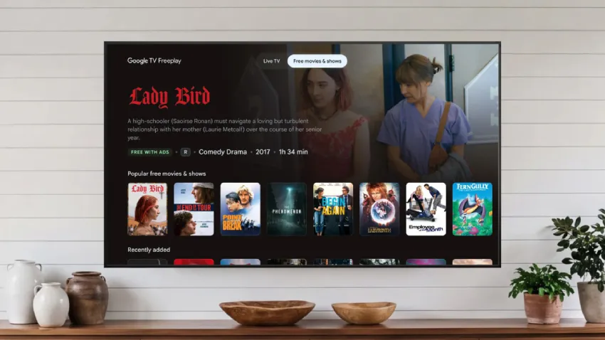 Google TV Freeplay 新增点播服务