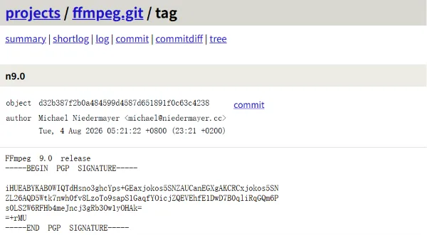 FFmpeg 9.0 发布，增强了 Vulkan 加速、动画 WebP 和更多 AMD AMF 支持