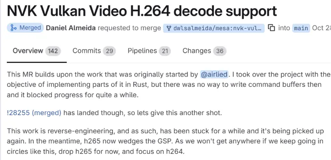 NVK Vulkan 视频功能已合并至 Mesa 26.3