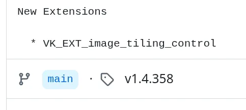 Vulkan 1.4.358 发布，新增图像平铺控制扩展