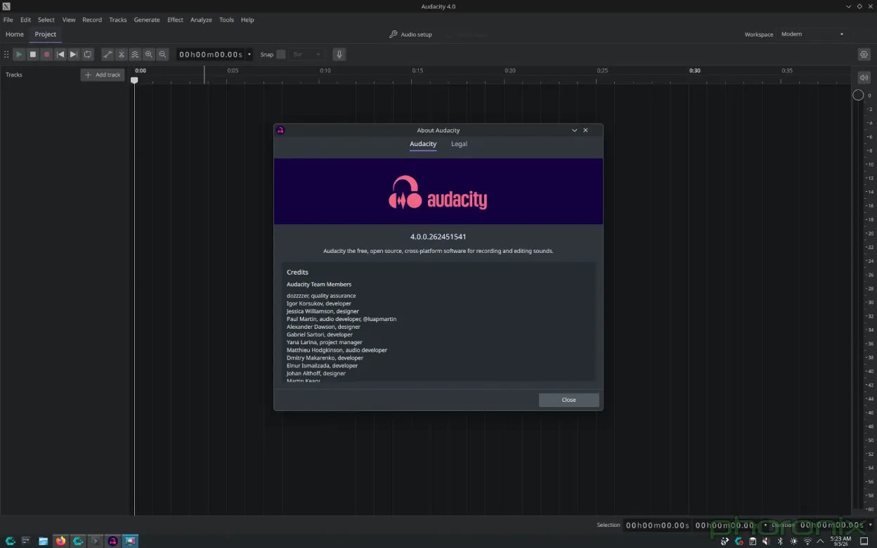 Audacity 4.0 音频编辑器发布，采用基于 Qt6 的用户界面