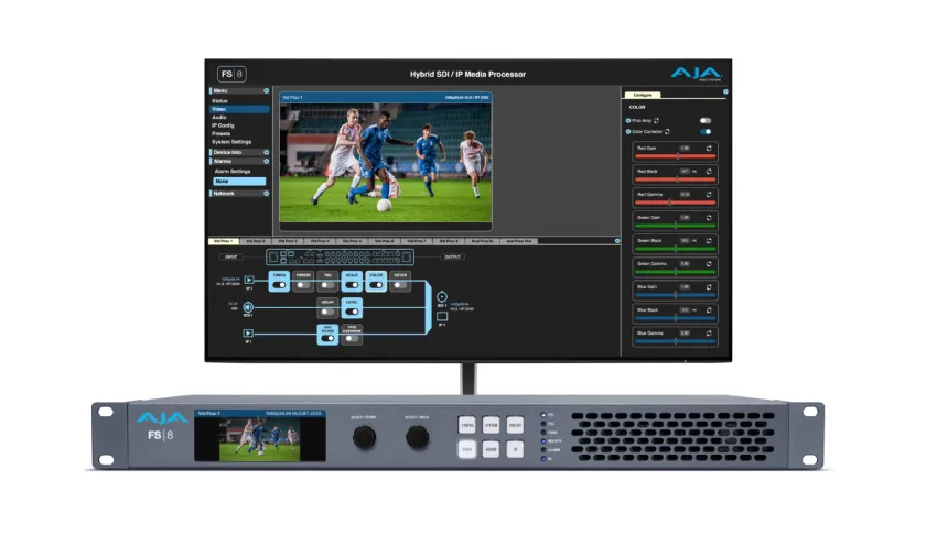 AJA Video 推出 SDI/SMPTE ST 2110 媒体处理器
