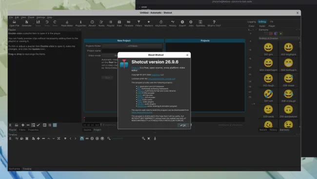 Shotcut 26.9 视频编辑器 Beta 版带来用户界面改进和更佳的音频质量