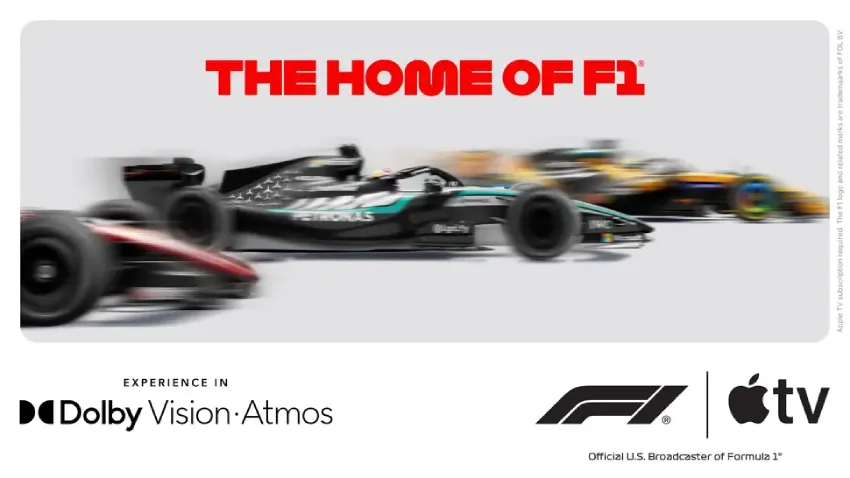 F1 美国大奖赛将在 Apple TV 上以杜比全景声与杜比视界呈现