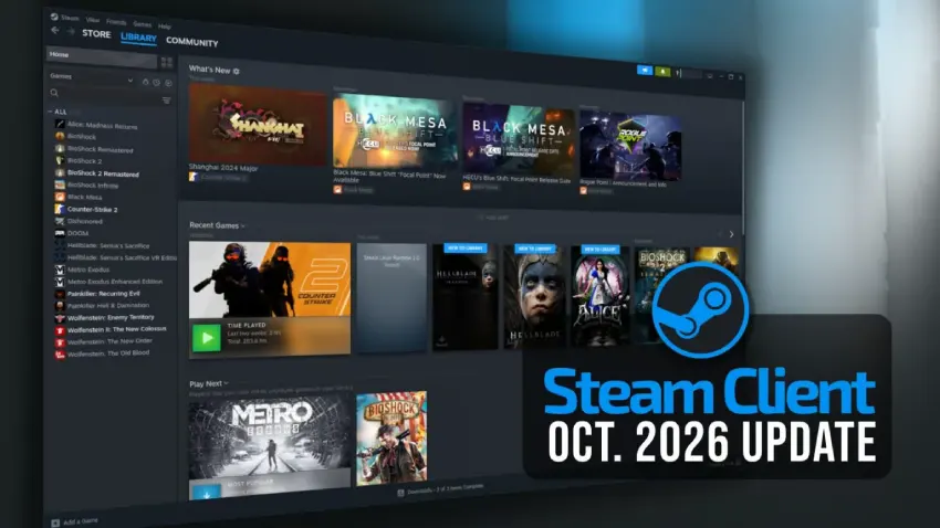 Steam客户端更新改进了Proton支持，修复了Linux上的Vulkan问题